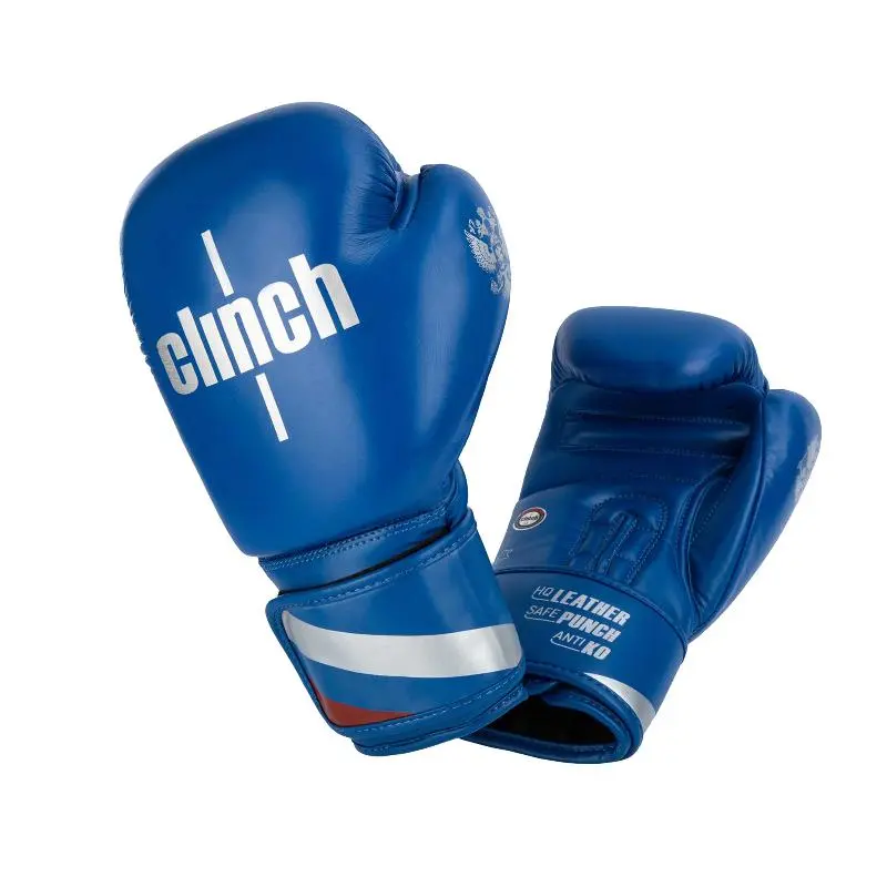 Перчатки бокс Clinch Olimp Plus синие С155 от магазина Супер Спорт