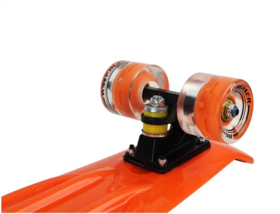 картинка Мини-Круизер (Пенни Борд) RGX PNB-07 orange (22") светящиеся колеса 